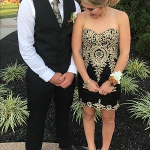 Black and Gold homecoming dress